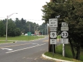 Intersection of Highway 9 and Route 33.