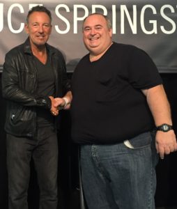 Stan Goldstein with Bruce Springsteen at his book signing in New York City in September 2016.