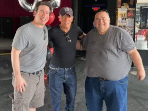 Stan Goldstein, right, with Bruce Springsteen at the Wonder Bar in Asbury Park on July 31, 2022.